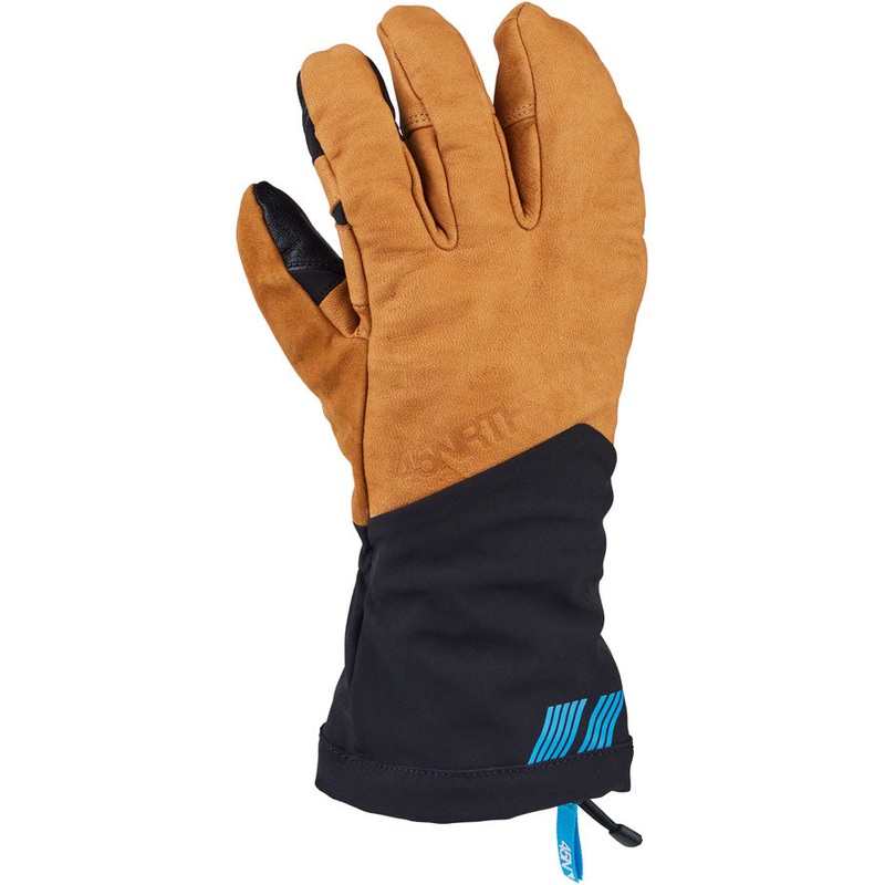 45NRTH 2024 Sturmfist 4 LTR Leather Gloves – Tan/Black Lobster Style X-Small