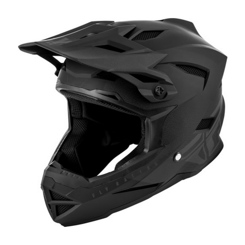 Fly Racing Default Youth Full Face Helmet Black/Grey – Youth Small