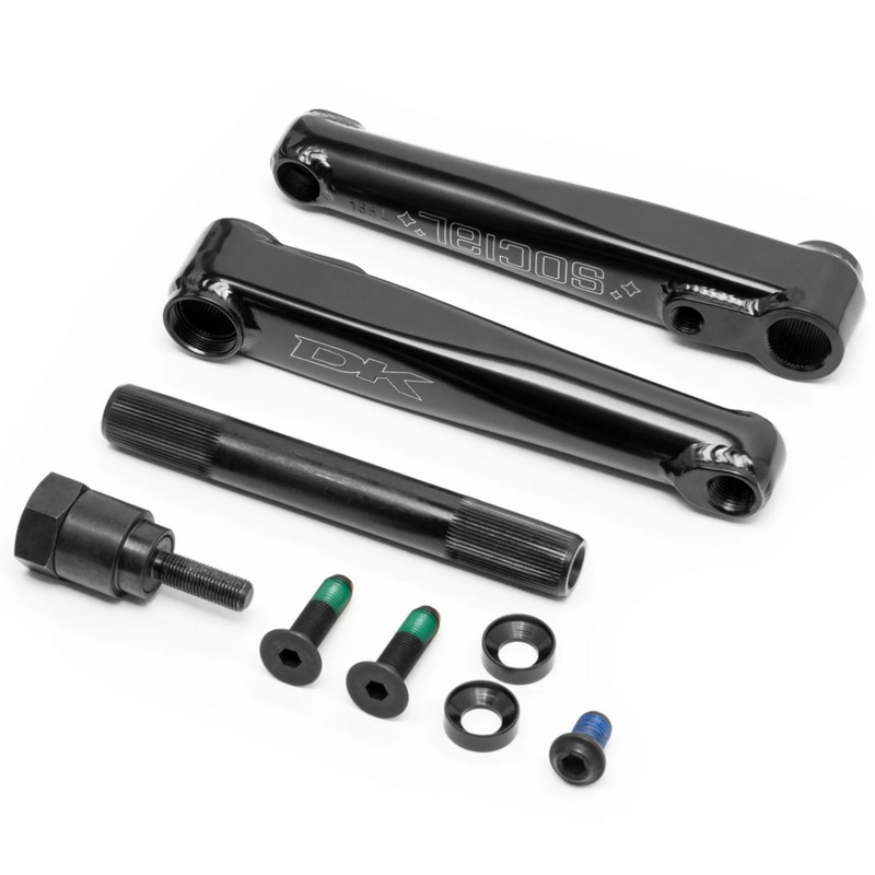 DK SOCIAL CRANKS Black/165mm