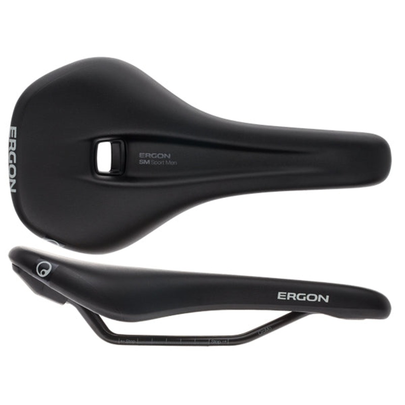 Ergon SM Sport Saddle – Chromoly Black Men’s Small/Medium