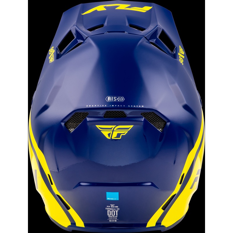 FLY RACING Formula Cc Objective Helmet Navy/Yellow Xs