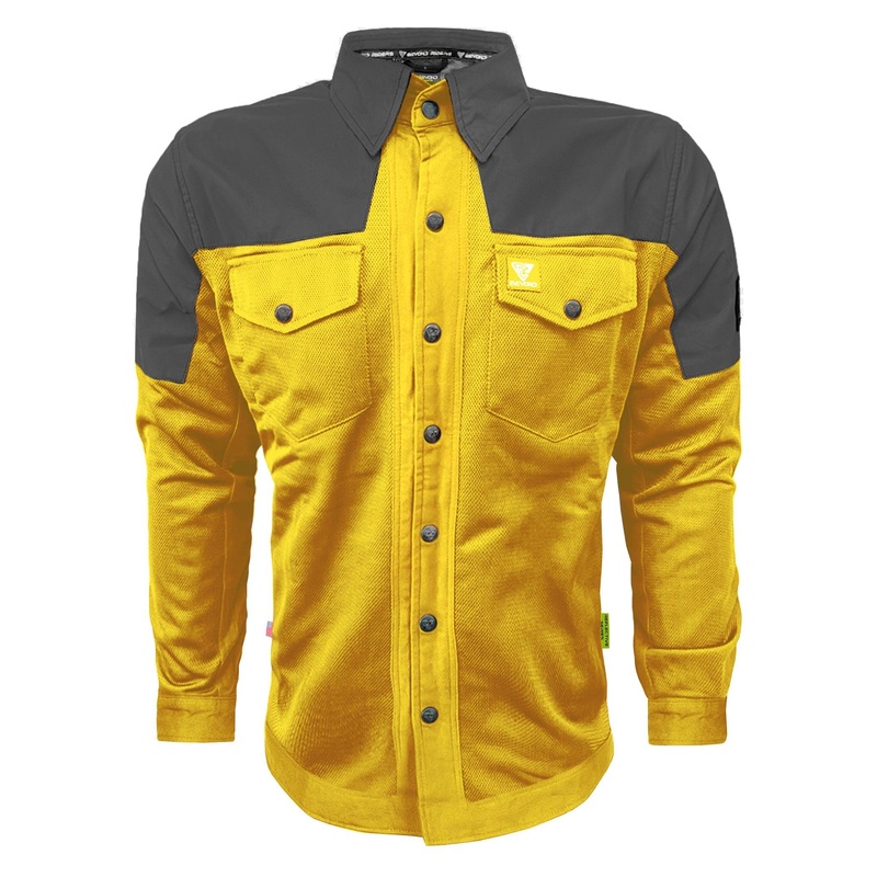Summer Mesh Reflective Shirt Yellow Nebula – with Pads Yellow Nebula XXS
