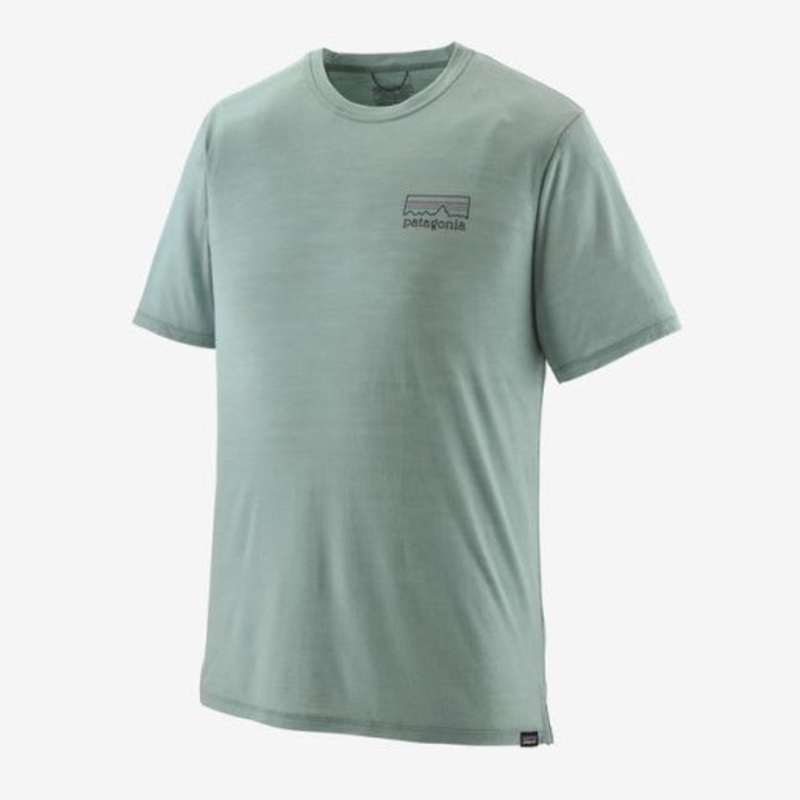 Patagonia Men’s Capilene Cool Merino Blend Graphic Shirt Fitz Roy Strata: Thermal Blue Small