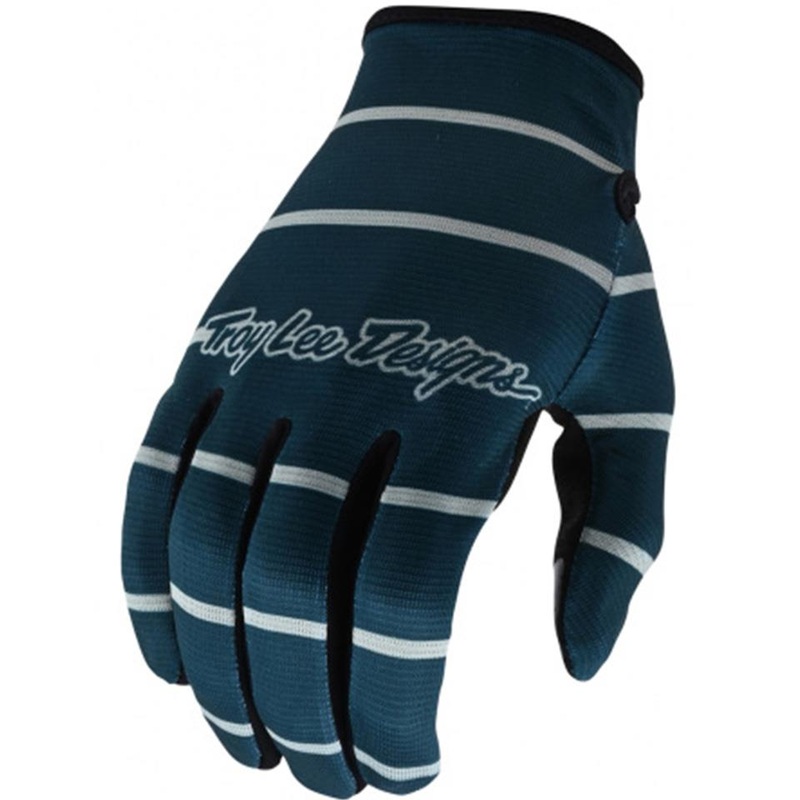 Troy Lee Flowline Race Glove – Stripe Blue Grey X Large