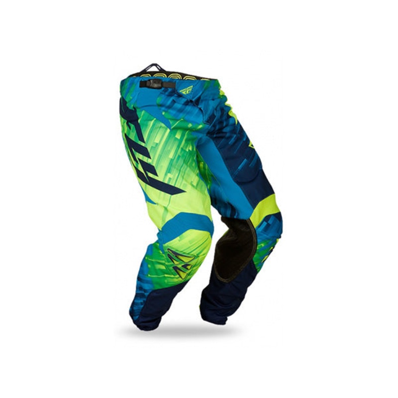 Fly Racing 2015 Kinetic Glitch Race Pants-Blue/Hi-Vis Youth 22