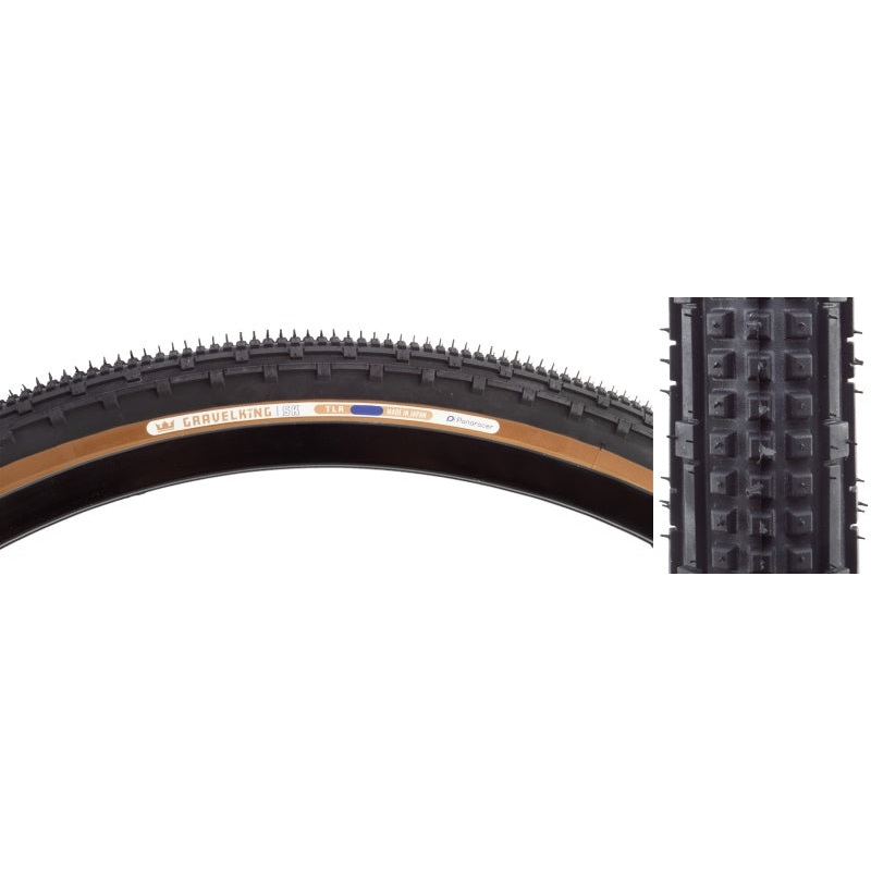 GravelKing SK Tire – 700 x 35 Tubeless Folding Black/Brown 700 x 35c