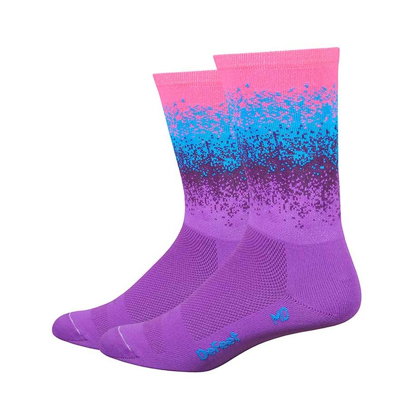 DeFeet Aireator 6″ Socks Pink/Blue/Purple XL Pair