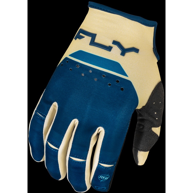 FLY RACING Youth Kinetic Reload Gloves Ivory/Navy/Cobalt Ys