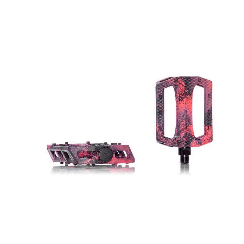 Demolition Trooper Plastic Pedal – Black/Red Black/Red