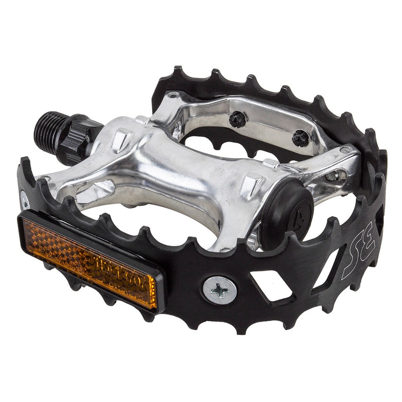 SE Racing Bear Trap Aluminum Cage Pedals – 9/16″ – Black