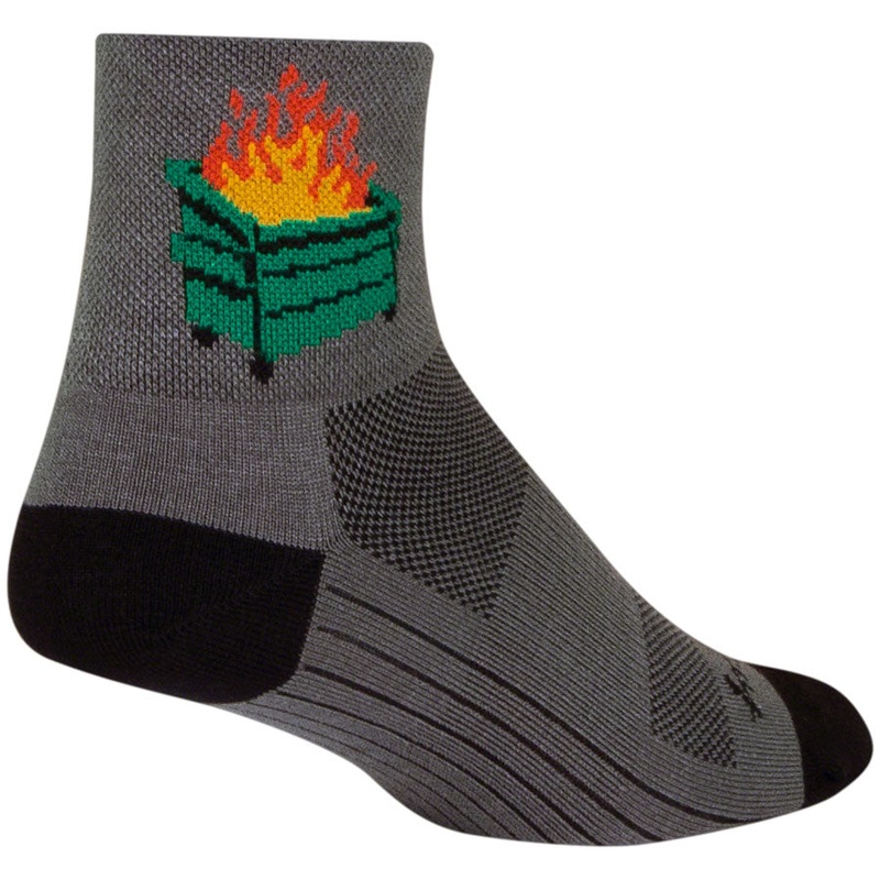 SockGuy 2020 Classic Socks – 3″ Gray/Black Small/Medium