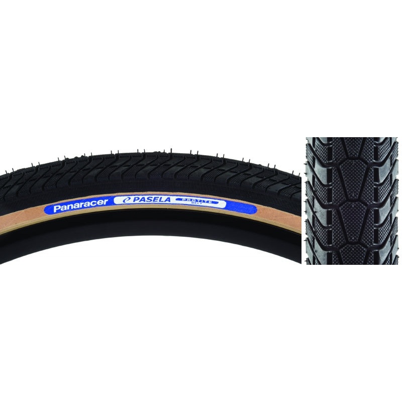Panaracer Pasela ProTite Tire – 700 x 28 Clincher Wire Black/Tan 60tpi