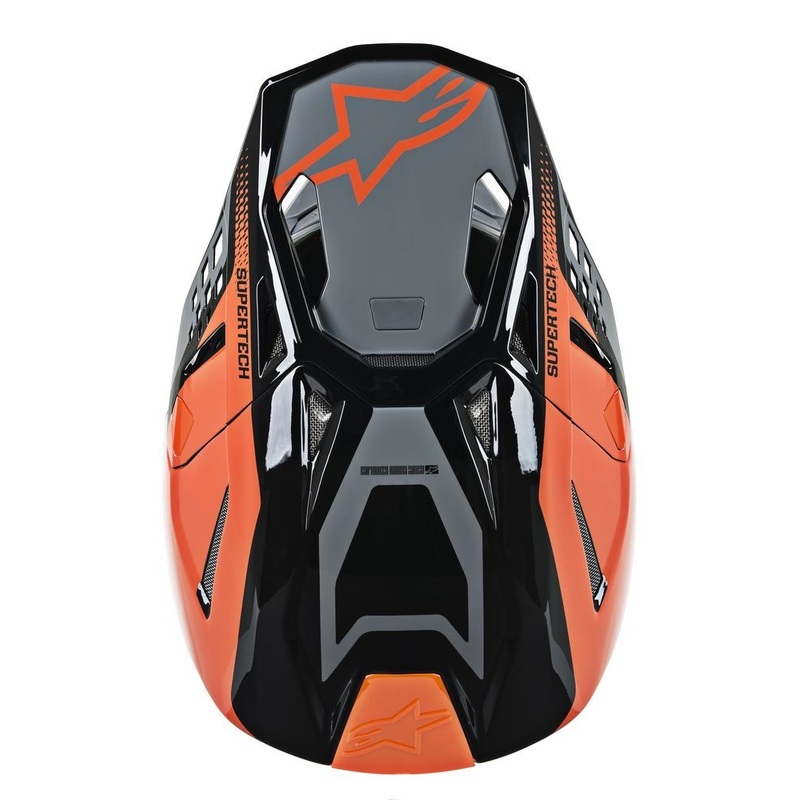 ALPINESTARS Supertech M-8 Triple Helmet Orange/Grey/Black Small