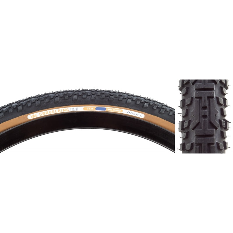GravelKing X1 Tire – 700 x 40 Tubeless Folding Black/Brown 700 x 40c