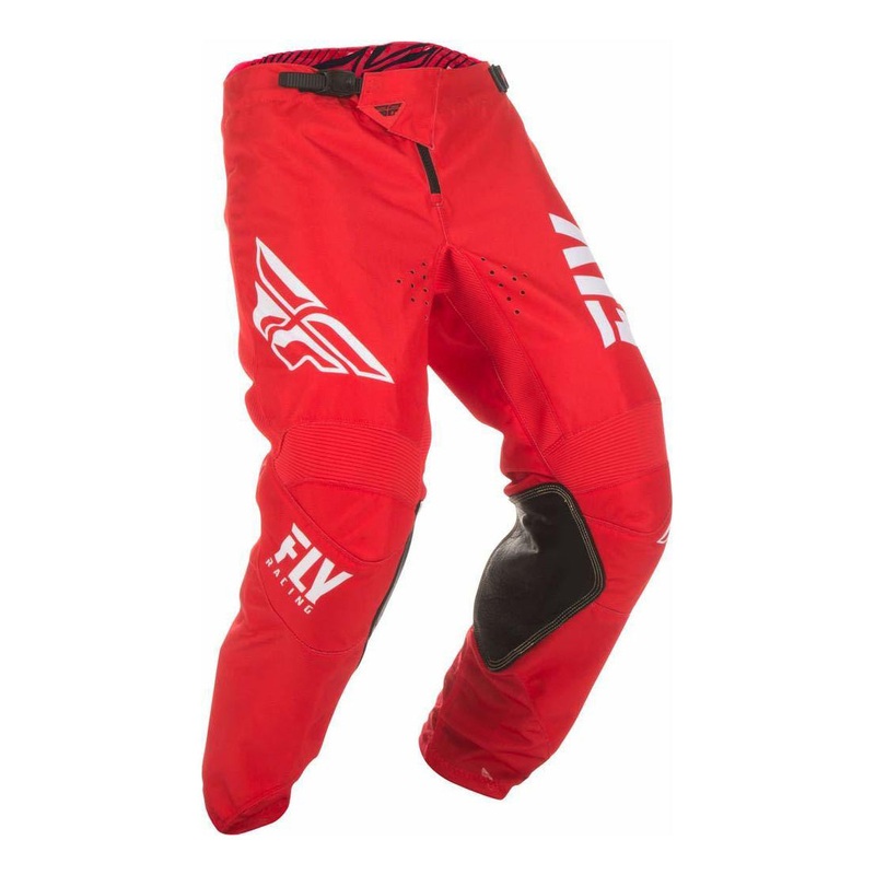 Fly Racing Kinetic Shield 2019 BMX Race Pants-Red/White Youth 18