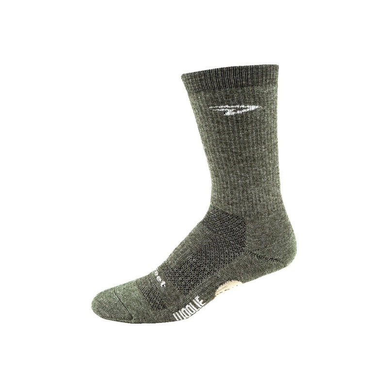 Sock DeFeet Woolie Boolie Comp 6″ Small Loden Green