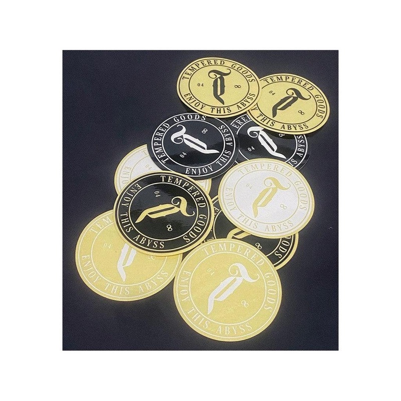 Tempered Abyss Assorted Sticker Pack Black/White