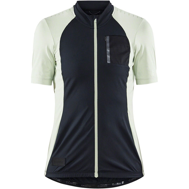 Craft ADV Offroad Jersey – Short Sleeve, Black/Celadon, Small, Women’s