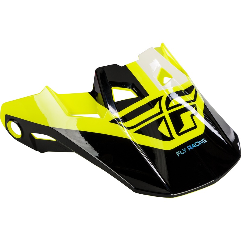 FLY RACING Formula Visor Black/Hi-Vis Md-Lg