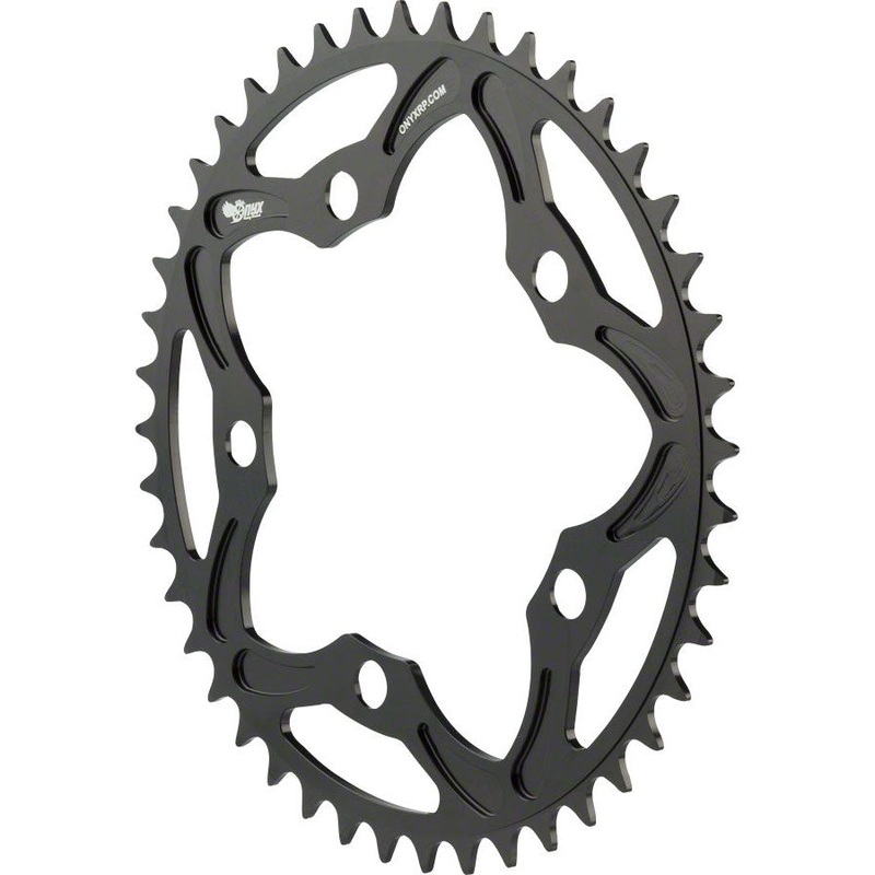 5 Bolt Onyx 5 Bolt Chainring: 43t, Black