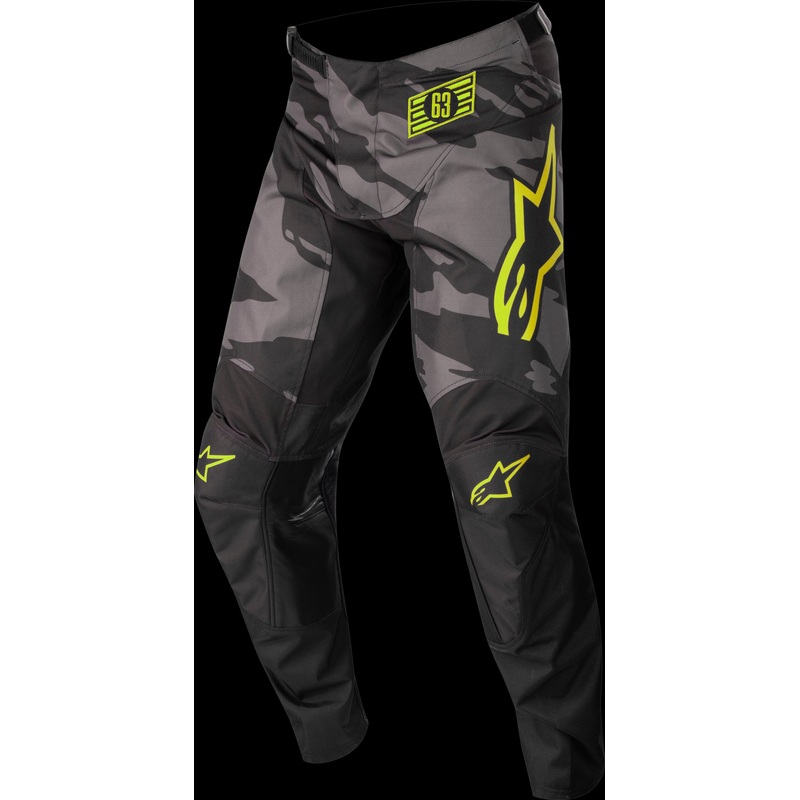 ALPINESTARS Youth Racer Pants Black/Grey Camo/Fluorescent Yellow 24