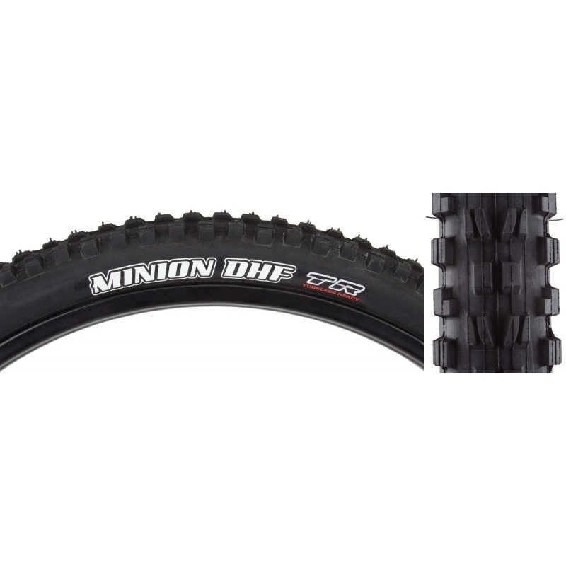 Maxxis Minion DHF Tire – 29 x 2.5 Tubeless Folding Black Dual EXO Wide Trail