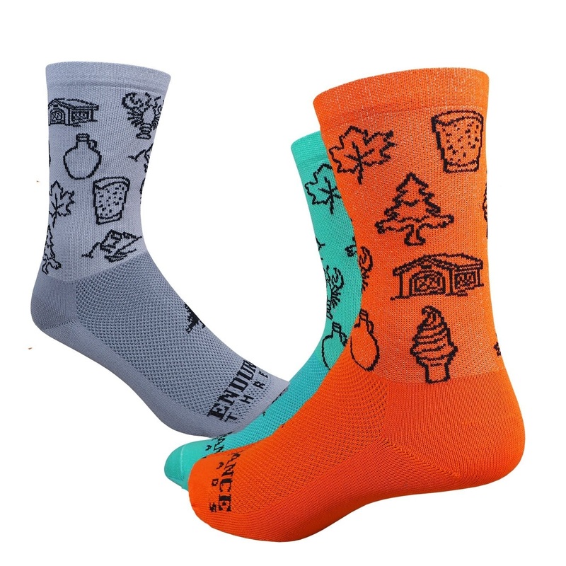 NEAF Icons 6″ Race Sock Gray / Black Small