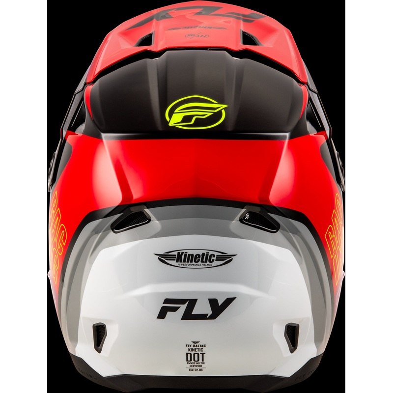 FLY RACING Kinetic Rally Helmet Red/Black/White Xs