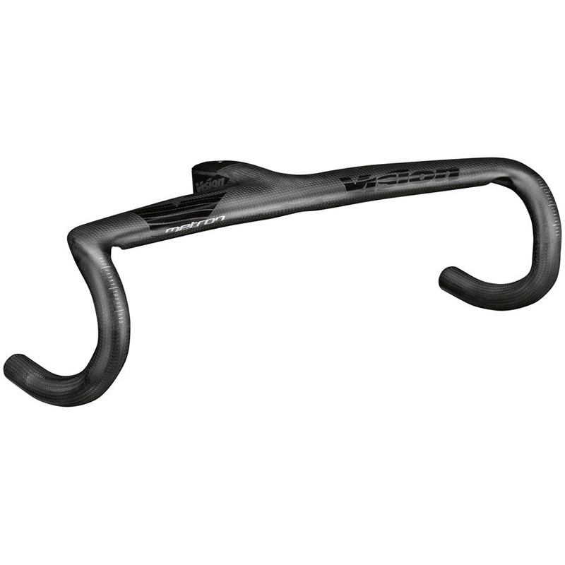 Vision Metron 5D ACR EVO Drop Handlebar 38cm Width 90mm Stem Length -6 Angle Integrated Carbon Design  BLK