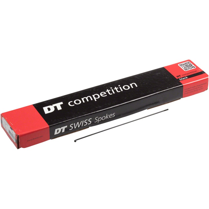 DT Swiss Competition Spoke: 2.0/1.8/2.0mm, 246mm, J-bend, Black, Box of 100