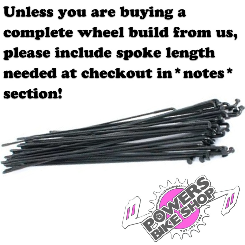 Double Butted BMX spokes pack of 56 black