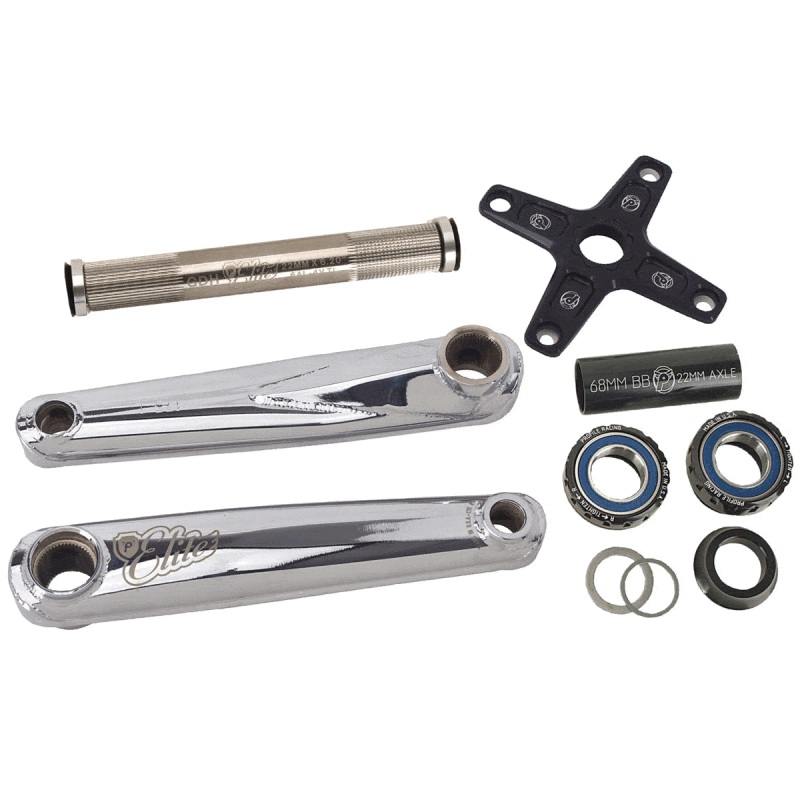 Profile Elite Crank Set Chrome 175mm