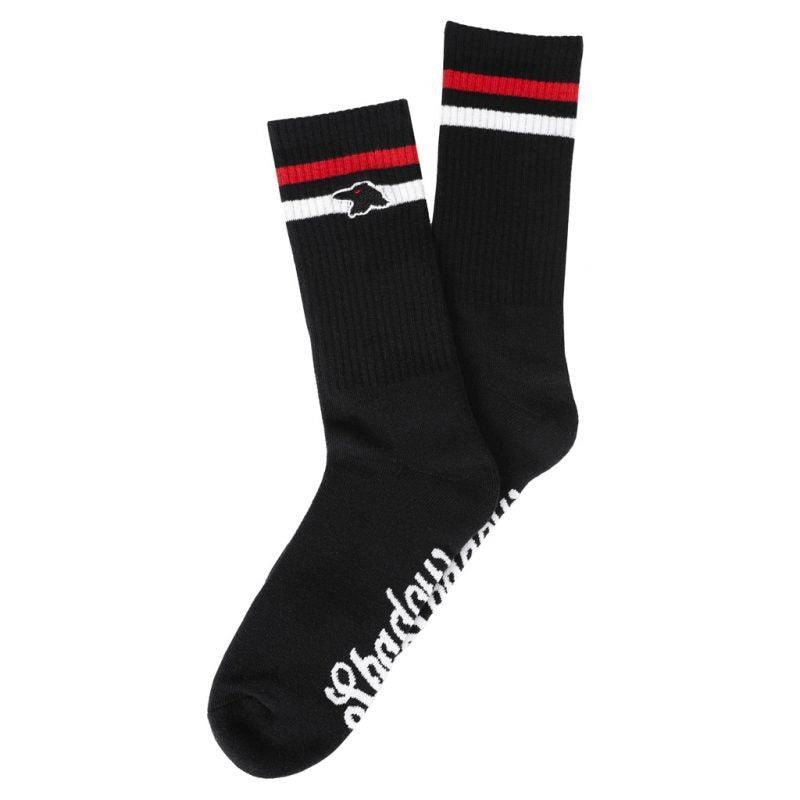 Shadow Finest Crew Socks – Black/Red