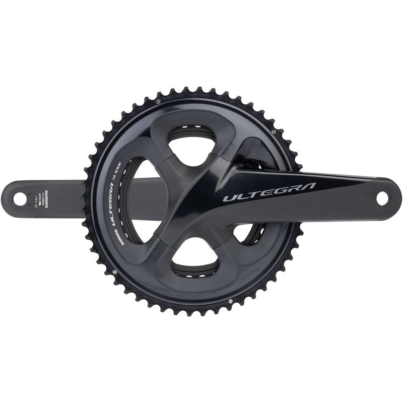 Shimano Ultegra FC-R8000 Crankset – 172.5mm, 11-Speed, 52/36t, 110 Asymmetric BCD, Hollowtech II Spindle Interface, Black