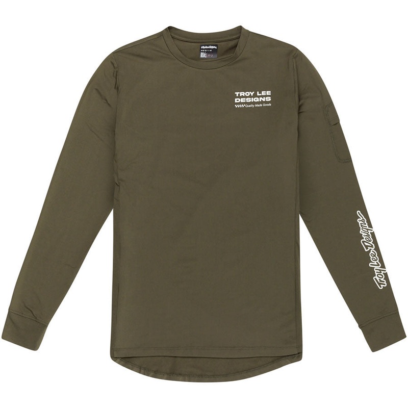 Troy Lee Designs Ruckus Long Sleeve Ride Tee  Factory Caper Large