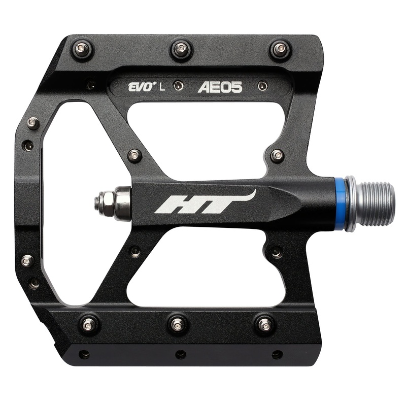 HT AE05 Pedals (Alloy / CNC CRMO) Black 9/16 Inch