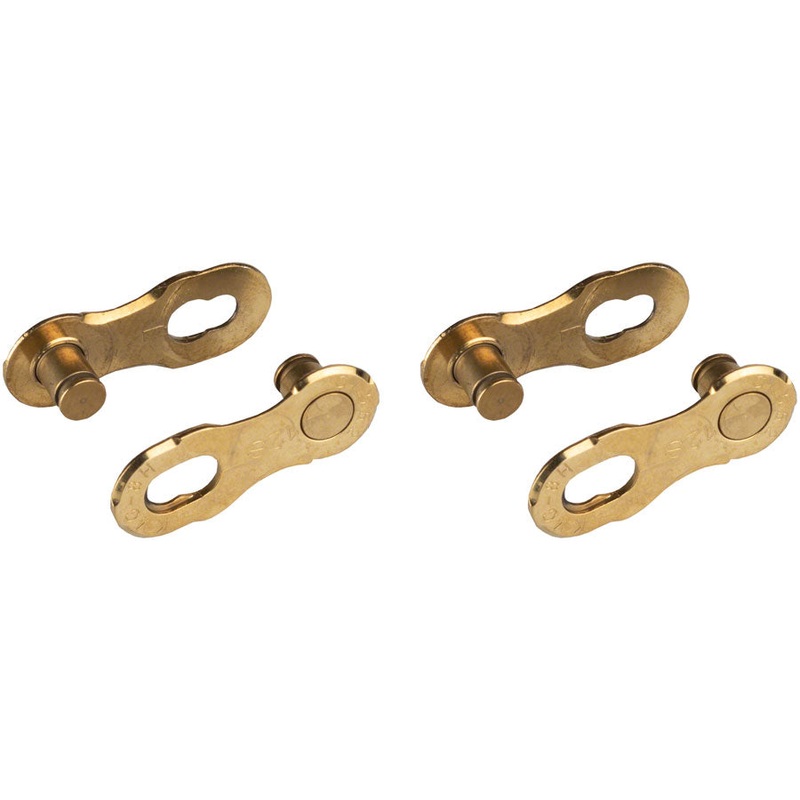 KMC MissingLink-12 Connector – 12-Speed Ti Gold 2 Pairs/Card