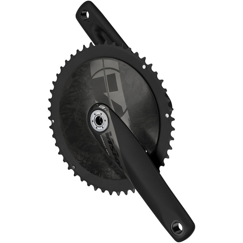 Vision NS Compact Aero Crankset 2x 50/34T Chainrings 170mm Arm Length 110BCD 386EVO Spindle  Carbon