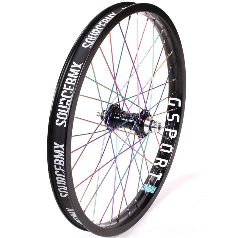 Profile Mini Front Female Wheel – Titanium Upgrade – Black/Rainbow