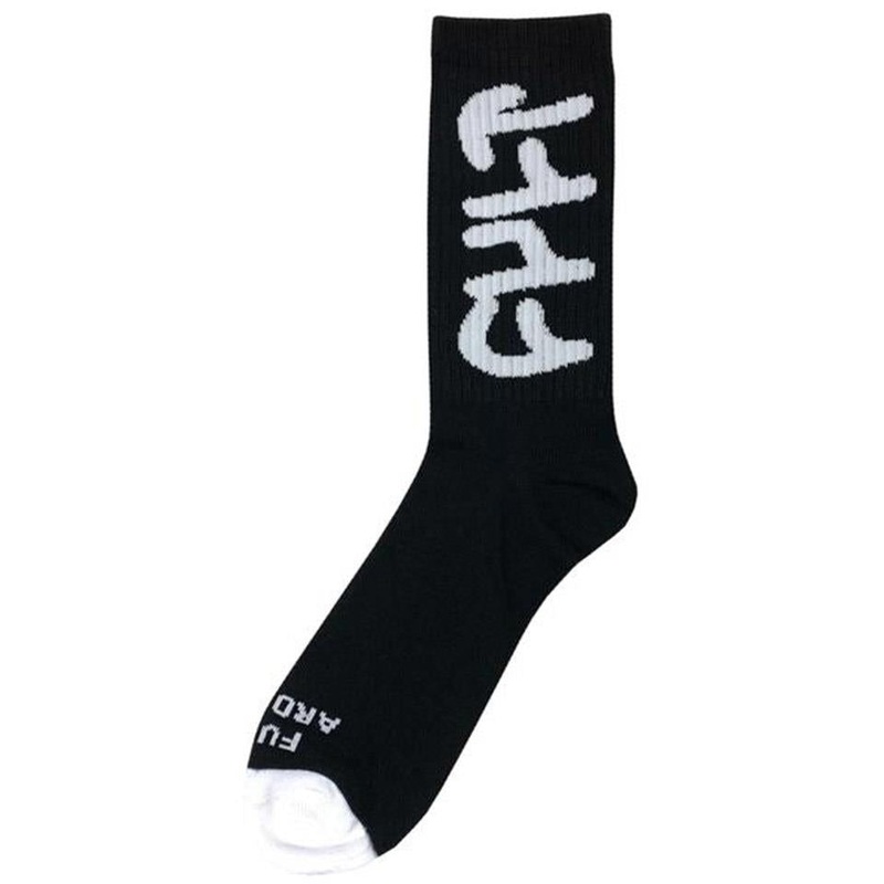 Cult Big Logo Crew Socks – Black