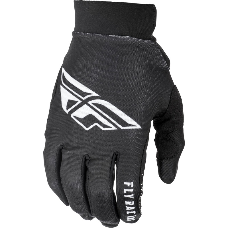 FLY RACING 2020 Pro Lite Gloves-Black/White Adult Medium (9)