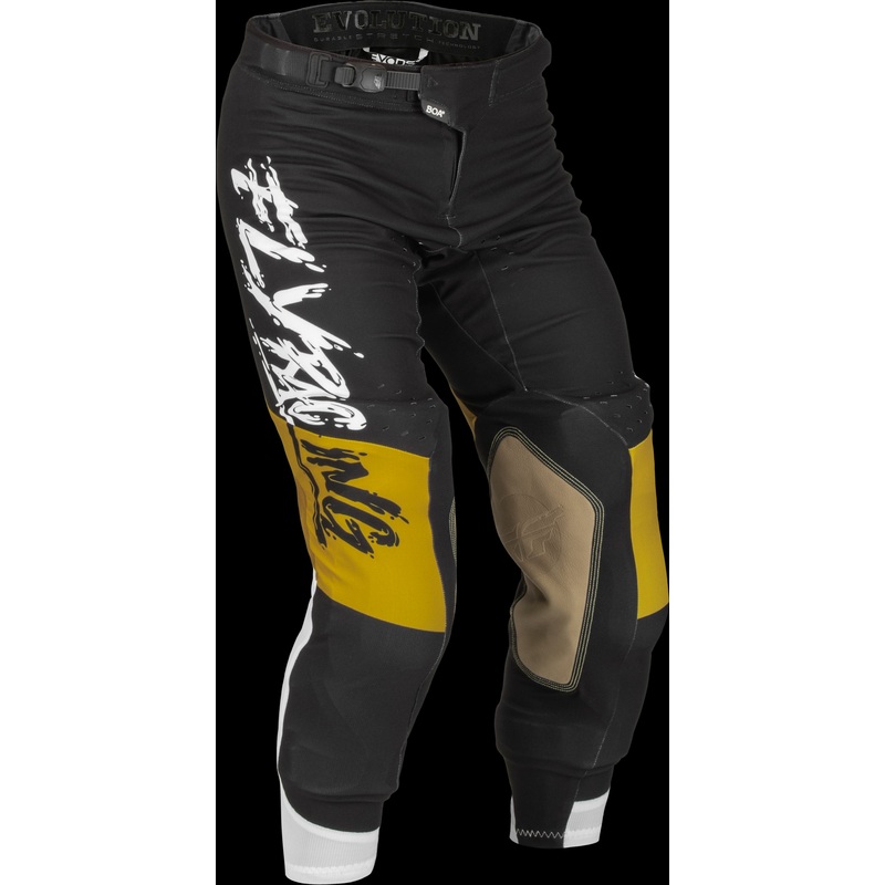 FLY RACING Evolution Dst L.E. Brazen Pants White/Gold/Black Sz 38