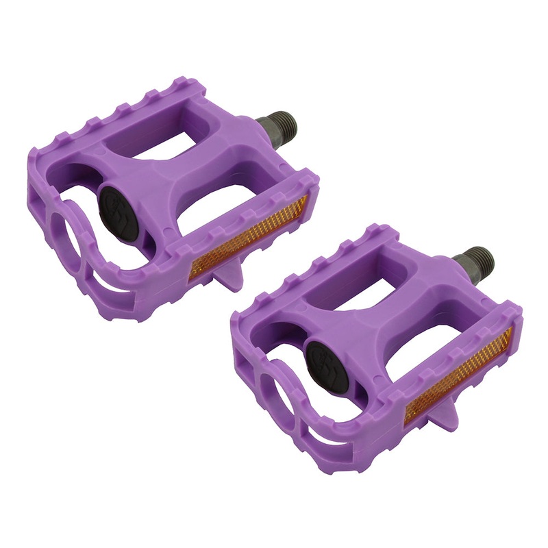 Platform Pedals purple 9/16 for 3-piece crank -Live4Bikes purple 9/16″