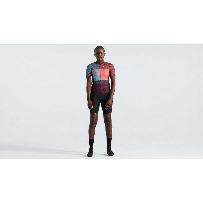 Specialized sl+ logo stripe jersey ss wmn vivid coral xl