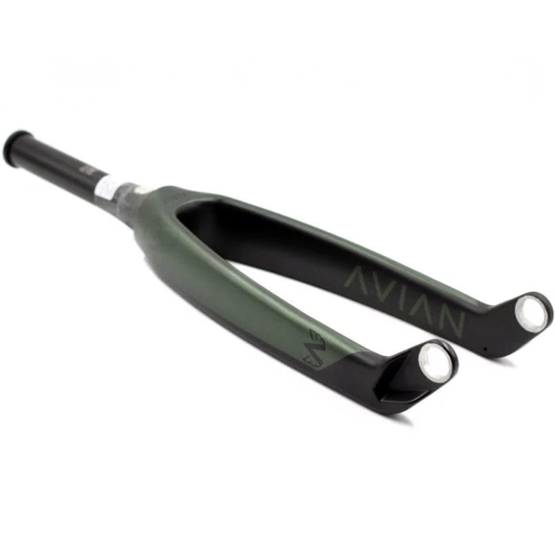 Avian Versus Pro Tapered Carbon BMX Race Fork-24″-1 1/8-1.5″-Matte Green 20mm