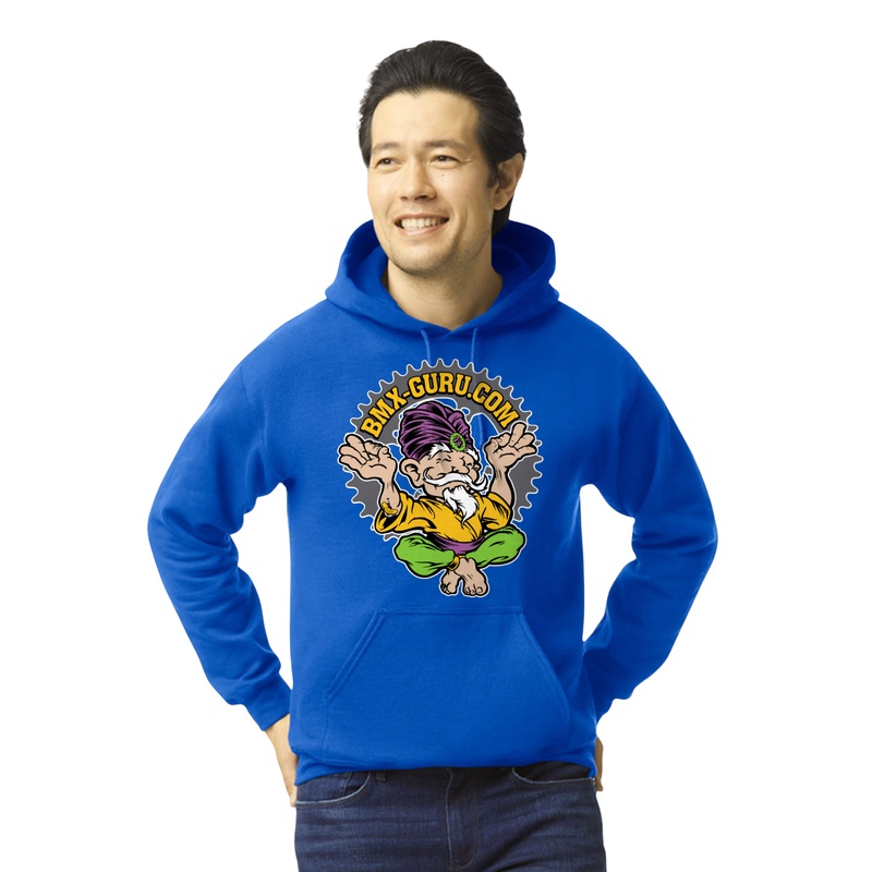 BMXGuru Hoodie – Full Color – Royal Blue S