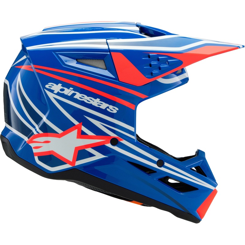 ALPINESTARS Sm3 Youth Wurx Helmet Blue/Red/White/Black Youth Medium