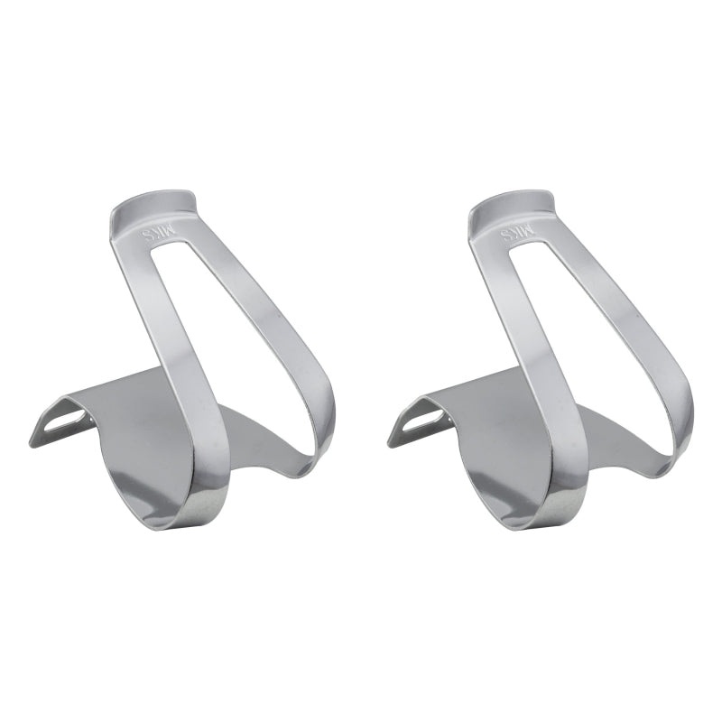 MKS Half Clip Mini Steel Toe Clips Chrome