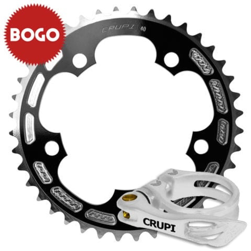 Bogo! Chain Ring/Clamp 45t White 1″ (25.4mm)