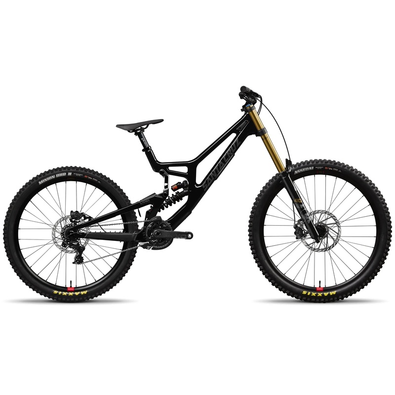2025 Santa Cruz V10 8 CC DH X01 Gloss Black Sparkle Medium (Mixed Wheels)
